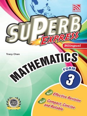 cover image of Superb Express Bilingual Mathematics Form 3